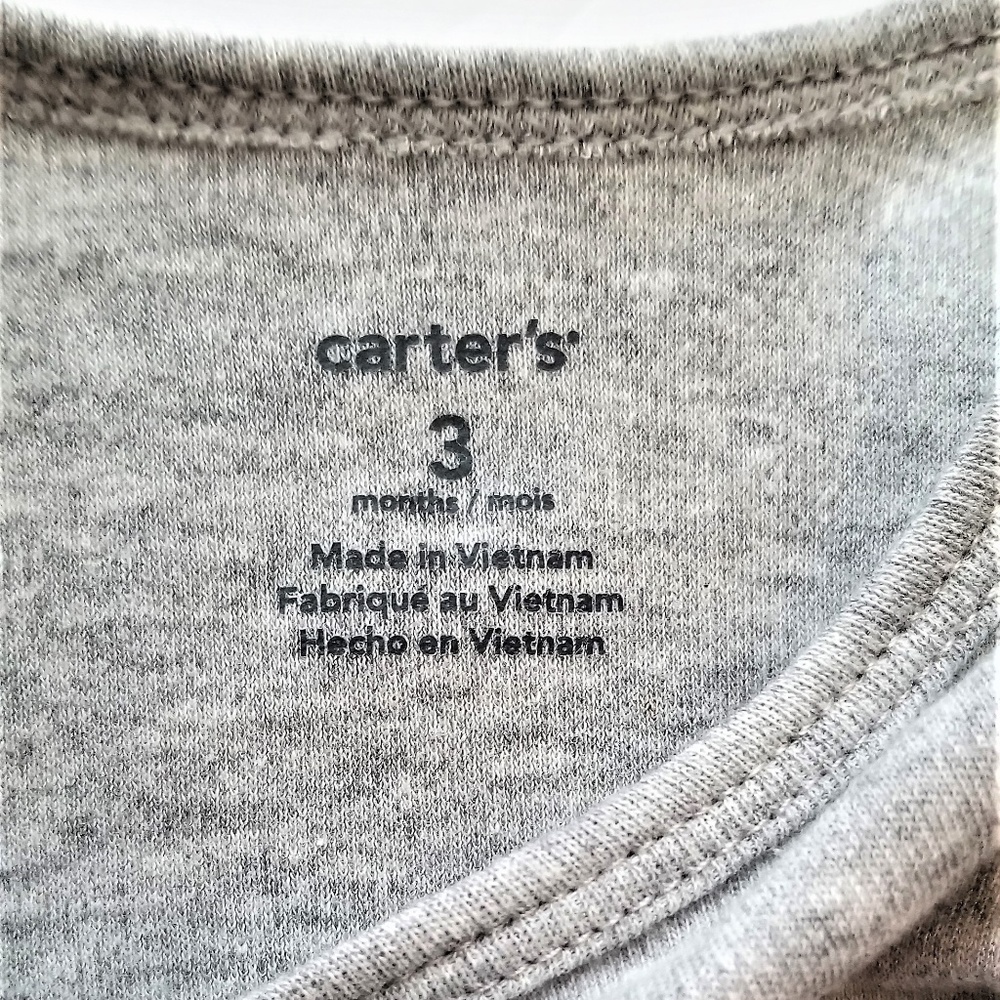 Carter's 3m Thanksgiving Onesie I Am Stuffed NWT - Picture 3 of 4